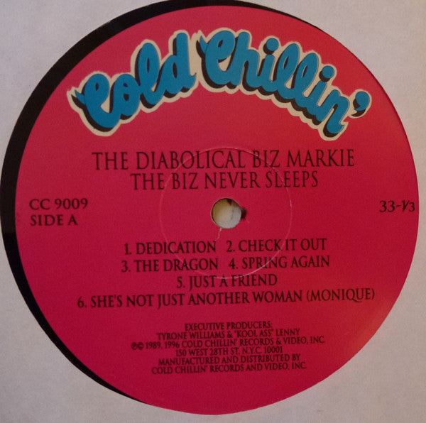 Biz Markie : The Biz Never Sleeps (LP, Album, RE)