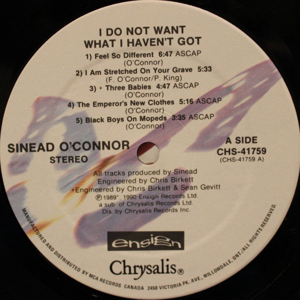 Sinéad O'Connor : I Do Not Want What I Haven't Got (LP, Album)