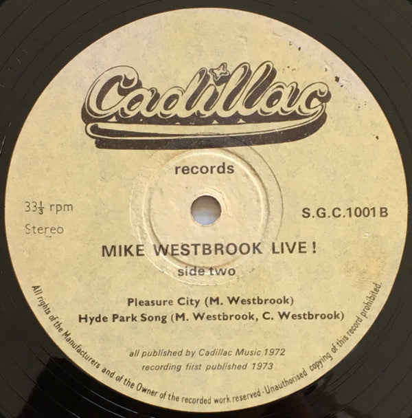 Mike Westbrook : Live (LP, Album)