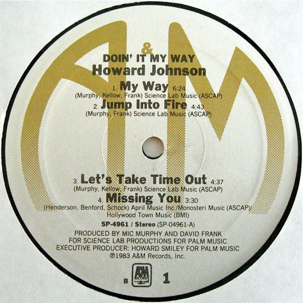 Howard Johnson : Doin' It My Way (LP, Album, Ele)