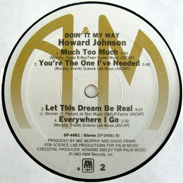Howard Johnson : Doin' It My Way (LP, Album, Ele)