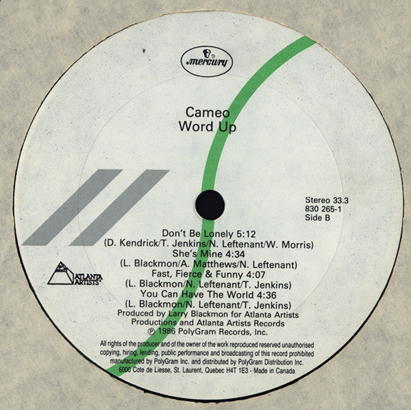 Cameo : Word Up! (LP, Album)