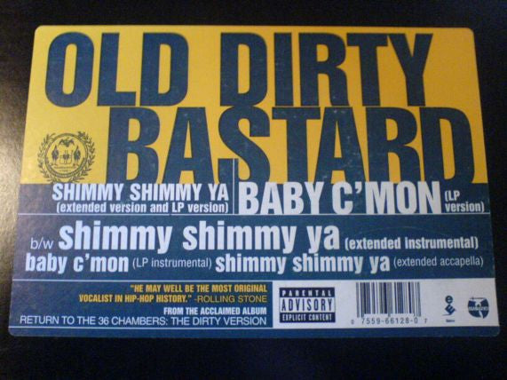 Ol' Dirty Bastard : Shimmy Shimmy Ya (12", RE)