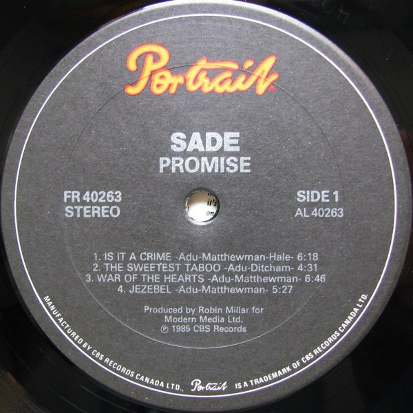 Sade : Promise (LP, Album)
