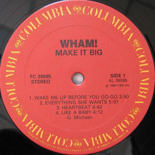 Wham! : Make It Big (LP, Album)
