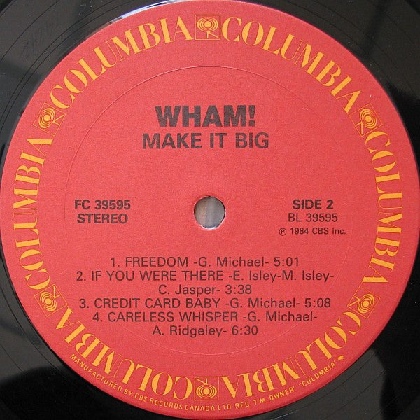 Wham! : Make It Big (LP, Album)