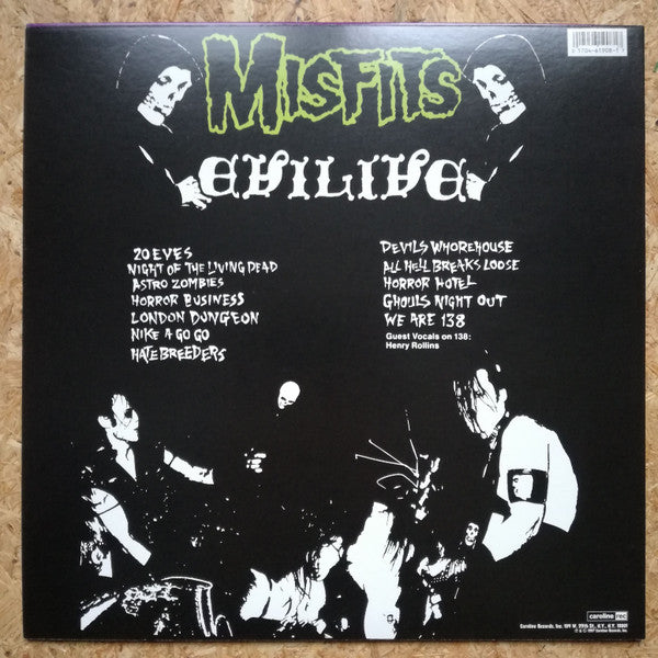Misfits : Evilive (LP, Album, RP)
