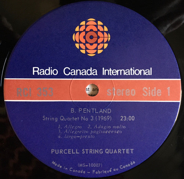 Purcell String Quartet, Barbara Pentland, R. Murray Schafer : Quatuor Purcell Quartet (LP, RE)