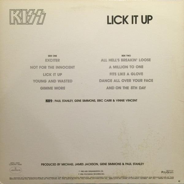Kiss : Lick It Up (LP, Album)