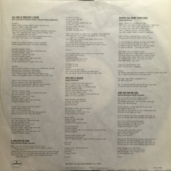 Kiss : Lick It Up (LP, Album)