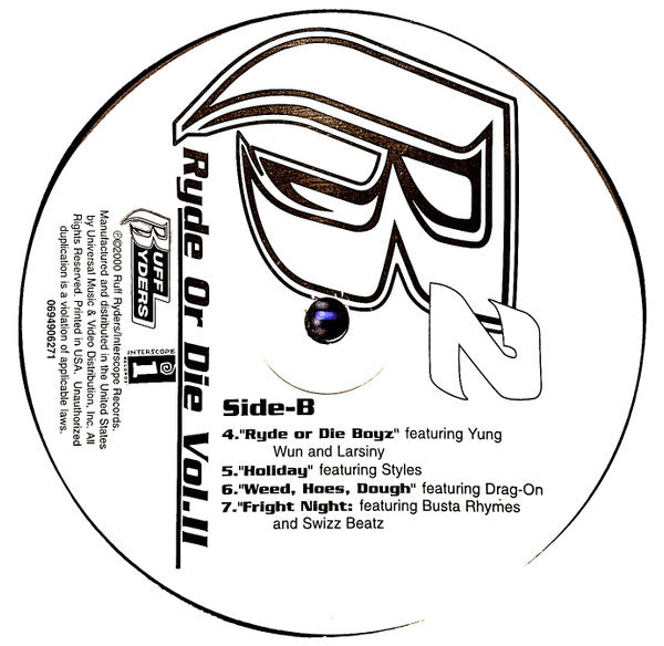 Ruff Ryders : Ryde Or Die Vol. II (2xLP, Album, Cle)