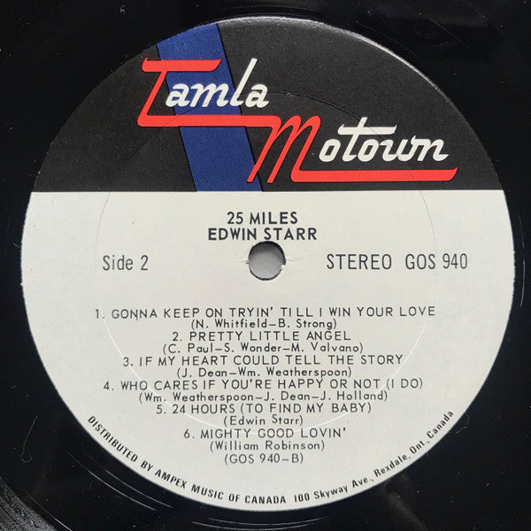 Edwin Starr : 25 Miles (LP, Album)