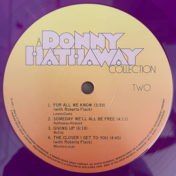 Donny Hathaway : A Donny Hathaway Collection (2xLP, Comp, RE, Dar)