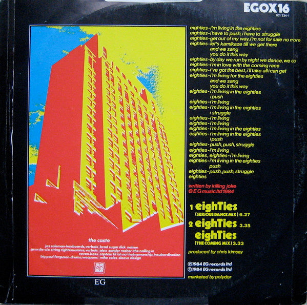 Killing Joke : Eighties (12", Single)