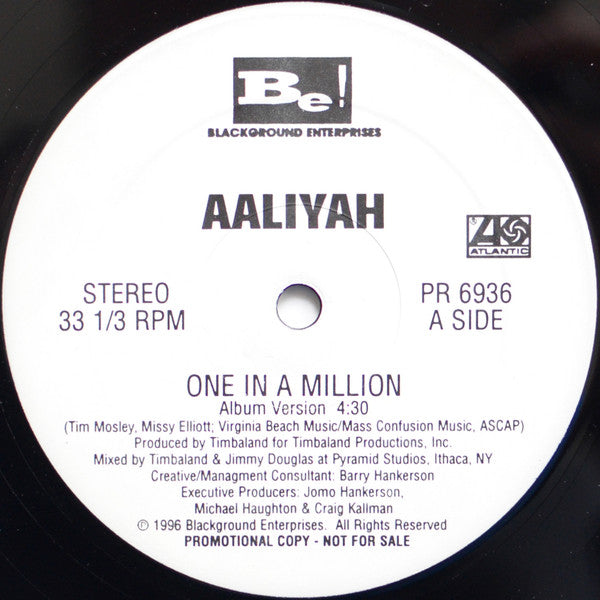 Aaliyah : One In A Million (12", Promo)