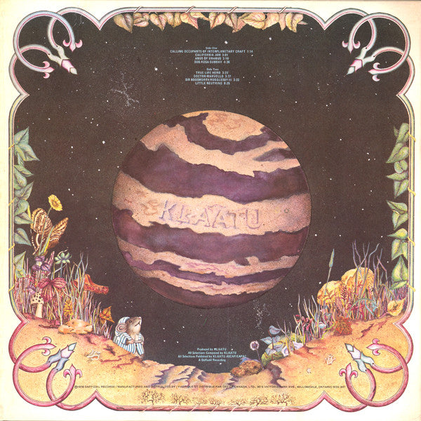 Klaatu : 3:47 E.S.T. (LP, Album, RP, Sec)