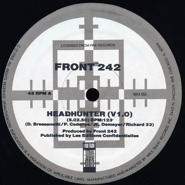 Front 242 : Headhunter (12")