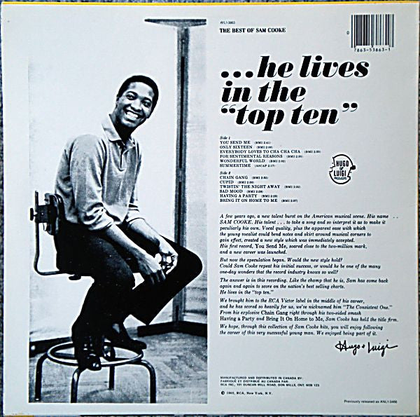 Sam Cooke : The Best Of Sam Cooke (LP, Comp, RE)
