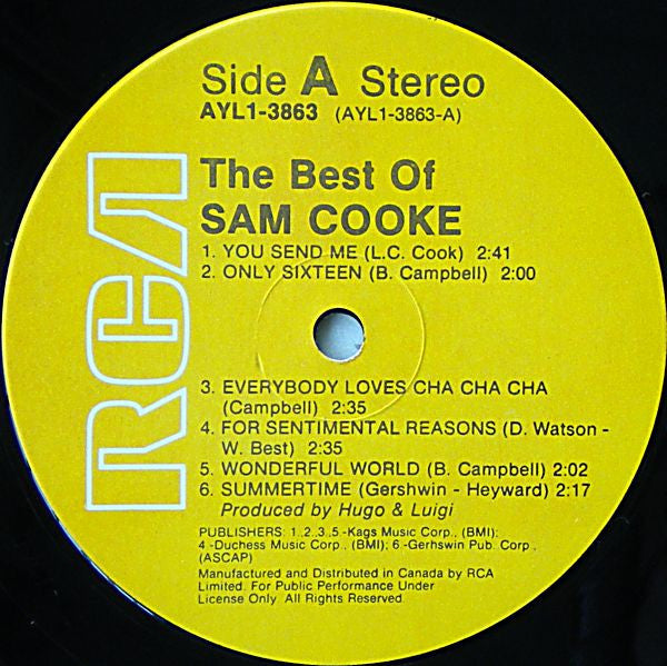Sam Cooke : The Best Of Sam Cooke (LP, Comp, RE)