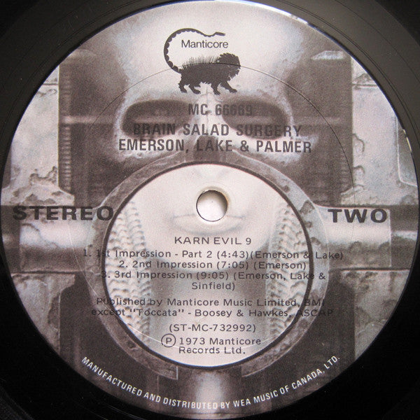 Emerson, Lake & Palmer : Brain Salad Surgery (LP, Album)