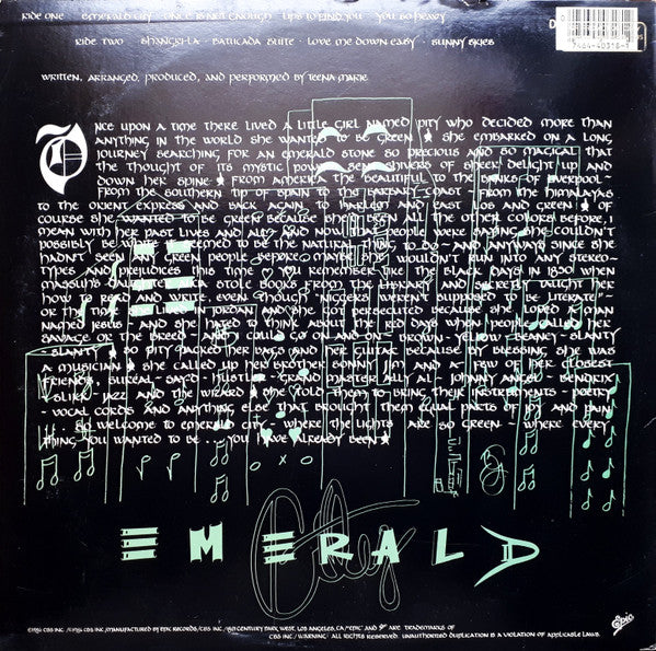 Teena Marie : Emerald City (LP, Album)