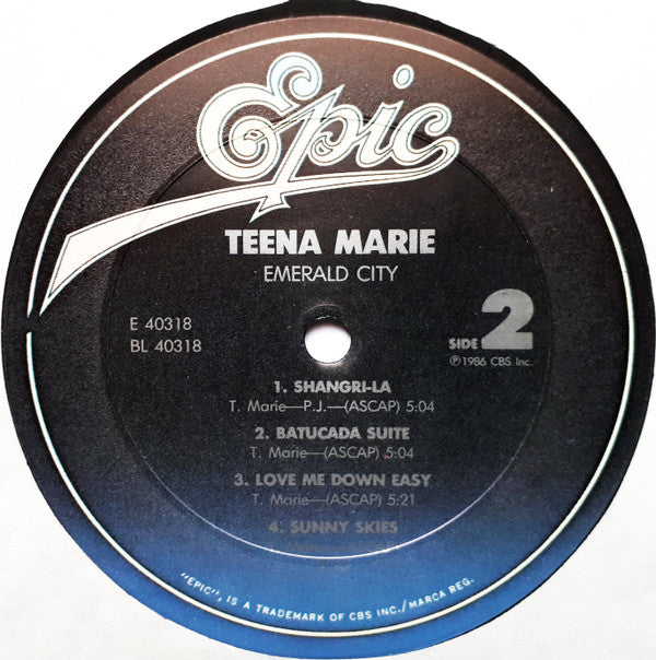 Teena Marie : Emerald City (LP, Album)
