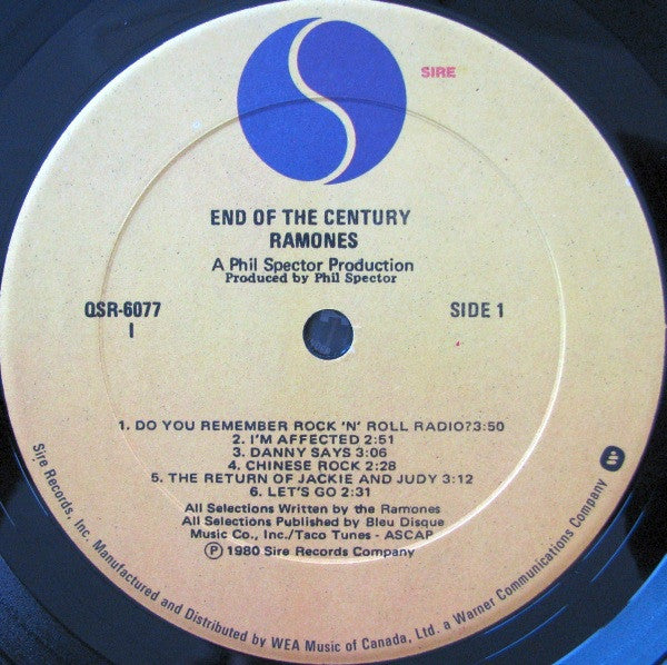 Ramones : End Of The Century (LP, Album, Imp)