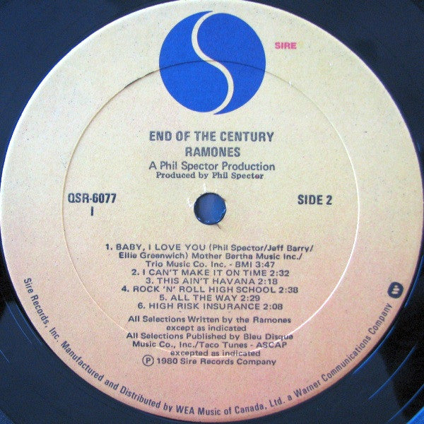 Ramones : End Of The Century (LP, Album, Imp)