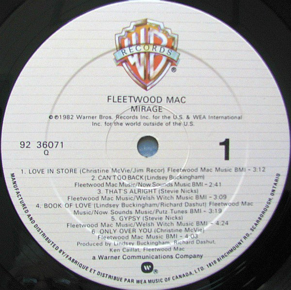 Fleetwood Mac : Mirage (LP, Album)
