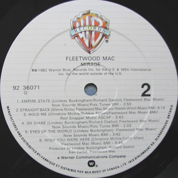 Fleetwood Mac : Mirage (LP, Album)