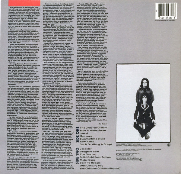 T. Rex : T. Rextasy: The Best Of T. Rex, 1970-1973 (LP, Comp)