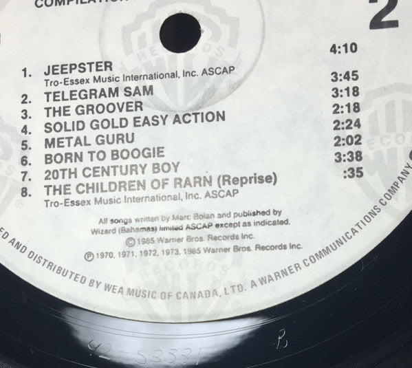 T. Rex : T. Rextasy: The Best Of T. Rex, 1970-1973 (LP, Comp)