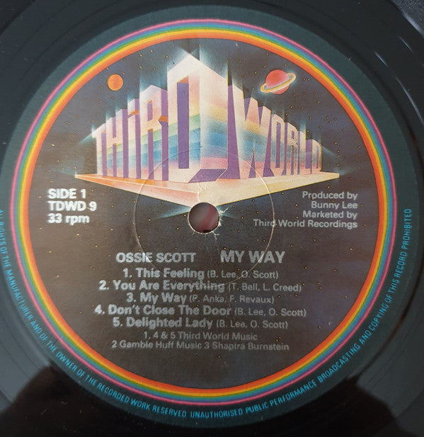 Ossie Scott : My Way (LP, Album)