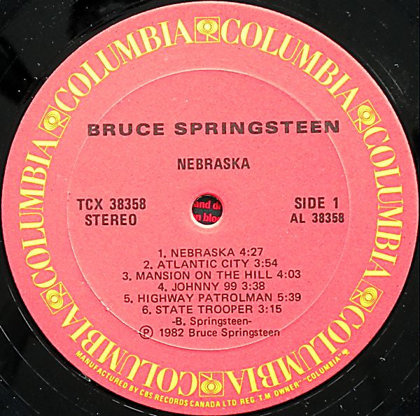 Bruce Springsteen : Nebraska (LP, Album)