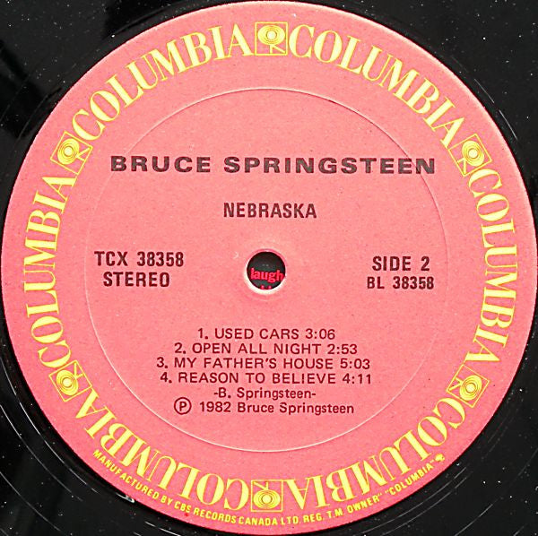 Bruce Springsteen : Nebraska (LP, Album)