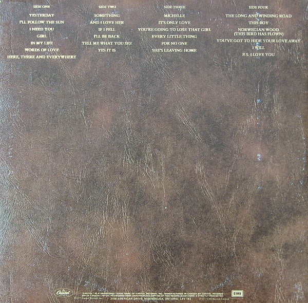 The Beatles : Love Songs (2xLP, Comp, Yel)