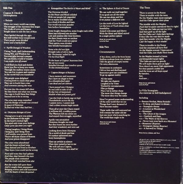 Rush : Hemispheres (LP, Album, Red)