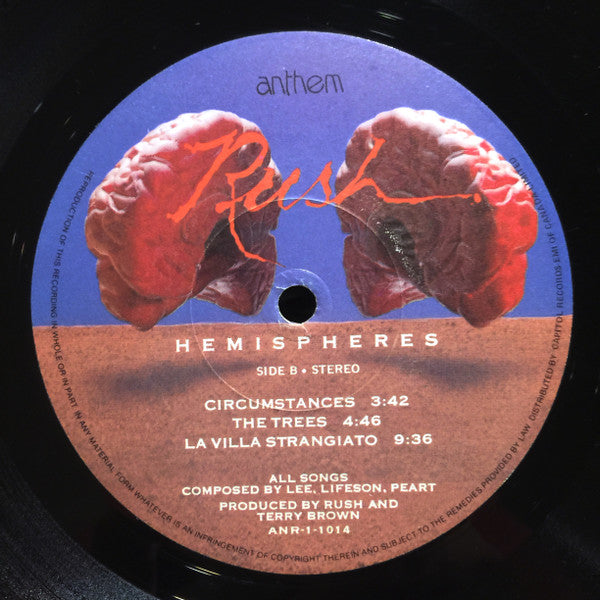 Rush : Hemispheres (LP, Album)