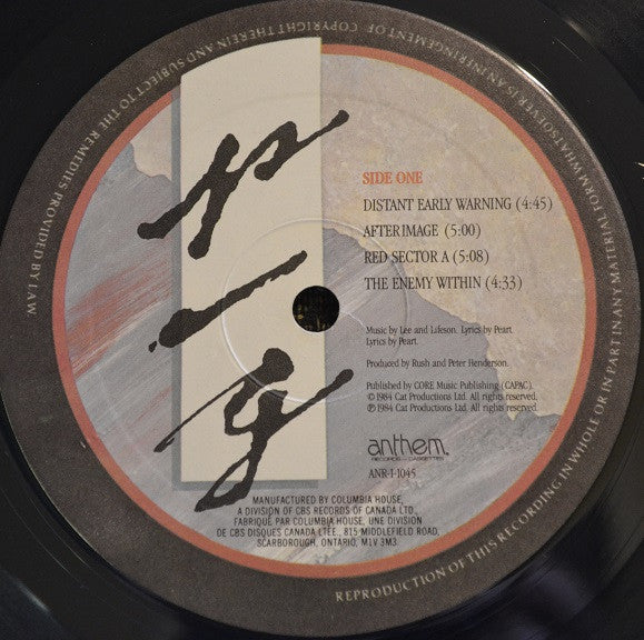 Rush : Grace Under Pressure (LP, Album, Club)