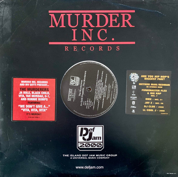 The Murderers : Irv Gotti Presents... The Murderers (2xLP, Album)