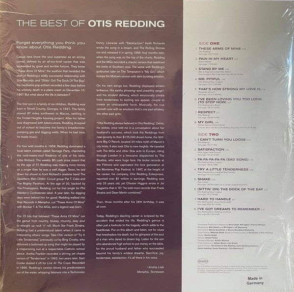 Otis Redding : The Best Of Otis Redding (LP, Comp, Mono, RM)