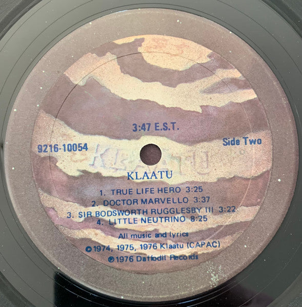 Klaatu : 3:47 E.S.T. (LP, Album, RP)