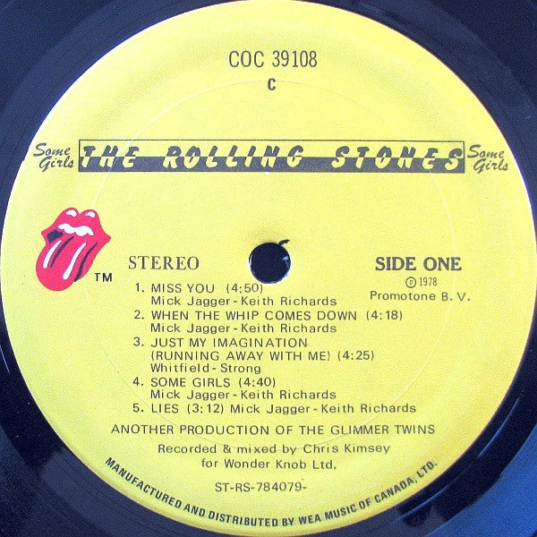 The Rolling Stones : Some Girls (LP, Album, 1st)