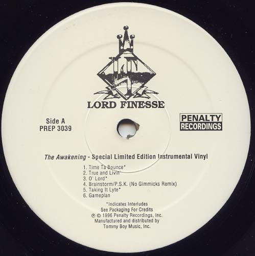 Lord Finesse : The Awakening (Clean Mixes) (LP, Promo, Cle + LP, Promo, Ins)