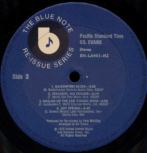 Gil Evans : Pacific Standard Time (2xLP, Comp, All)