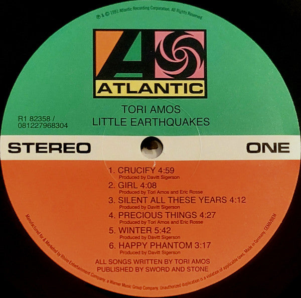 Tori Amos : Little Earthquakes (LP, Album, RE, RM, 180)