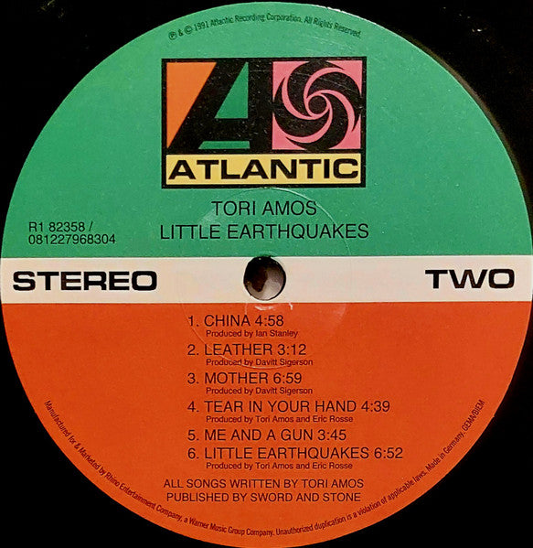 Tori Amos : Little Earthquakes (LP, Album, RE, RM, 180)