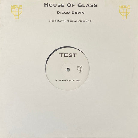 House Of Glass : Disco Down (12", TP)
