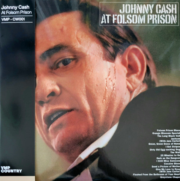 Johnny Cash : At Folsom Prison (LP, Album, Club, RE, Tan)