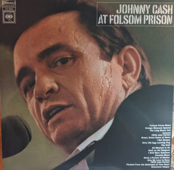 Johnny Cash : At Folsom Prison (LP, Album, Club, RE, Tan)